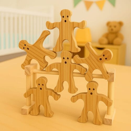 Bonecos Equilibristas Trapezistas (7 peças)