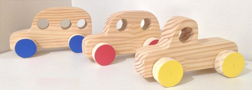 Carrinhos de Madeira (3 Peças) - Imagem 3