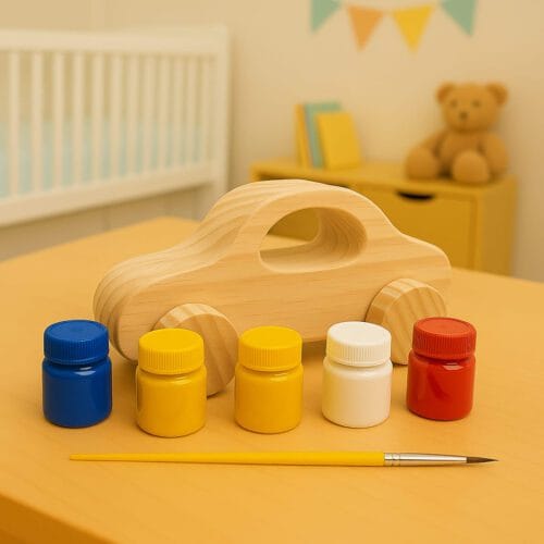 Carrinhos para Colorir Com Tintas