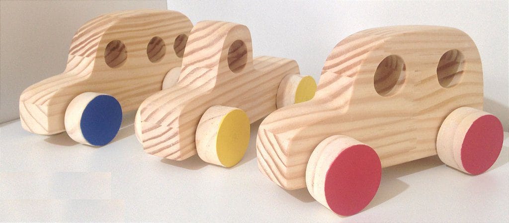 Carrinhos de Madeira (3 Peças) - Imagem 2