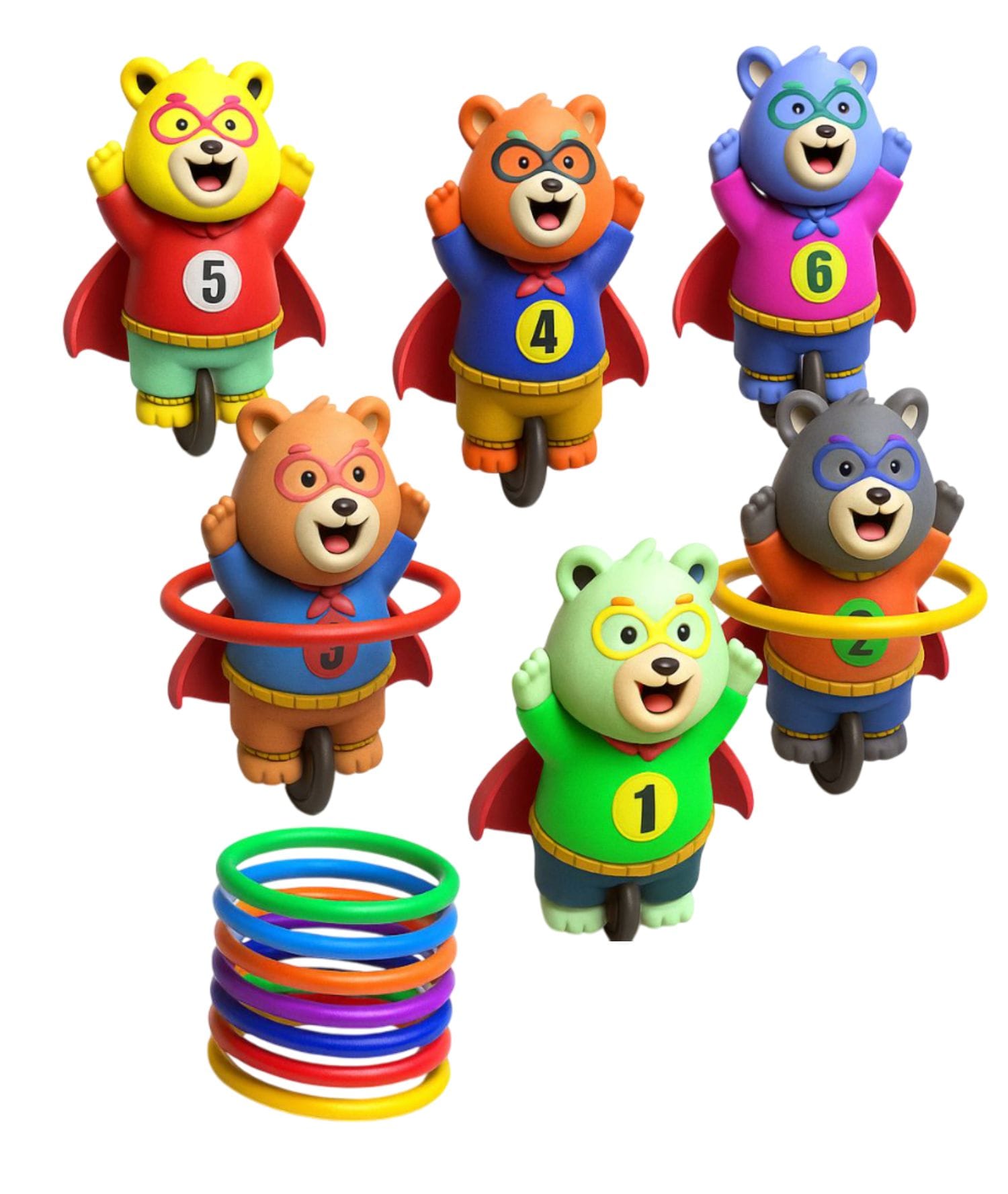 Jogo de Argolas Ursos - Imagem 2