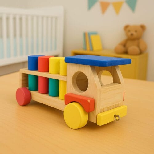 Caminhão com Pinos Coloridos