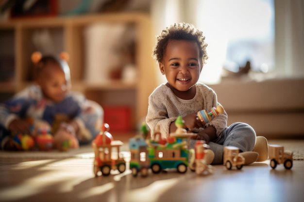 child-plays-with-toy-train-floor_780838-2725